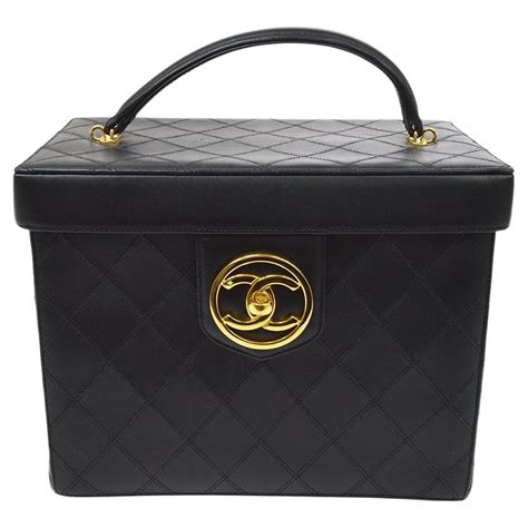 chanel black patent leather timeless vanity case|Timeless/classique patent leather vanity case Chanel Black in .